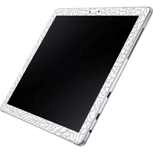 Elephant Print White Galaxy Book 12in Skin